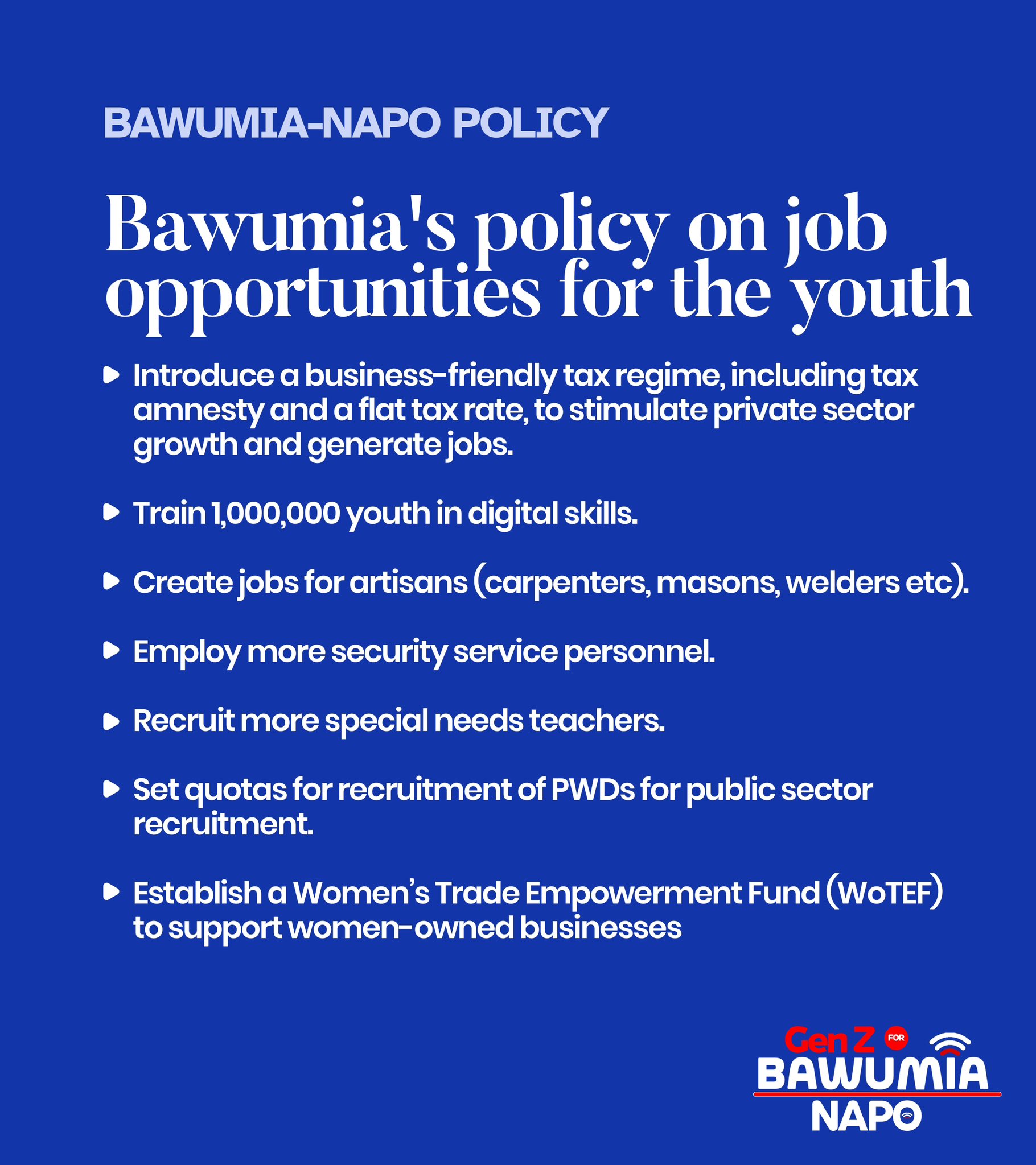 Dr. Bawumia's visionary policy on youth job creation is a game-changer